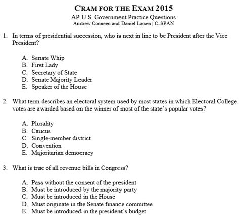 Answers to Unit 1 Practice Exam. . Ap government unit 1 test multiple choice pdf